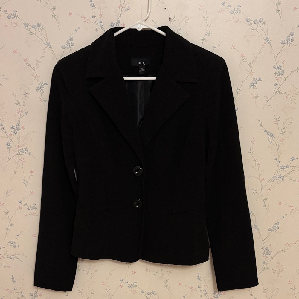 BCX Women's Elegant Black Suit Jacket
